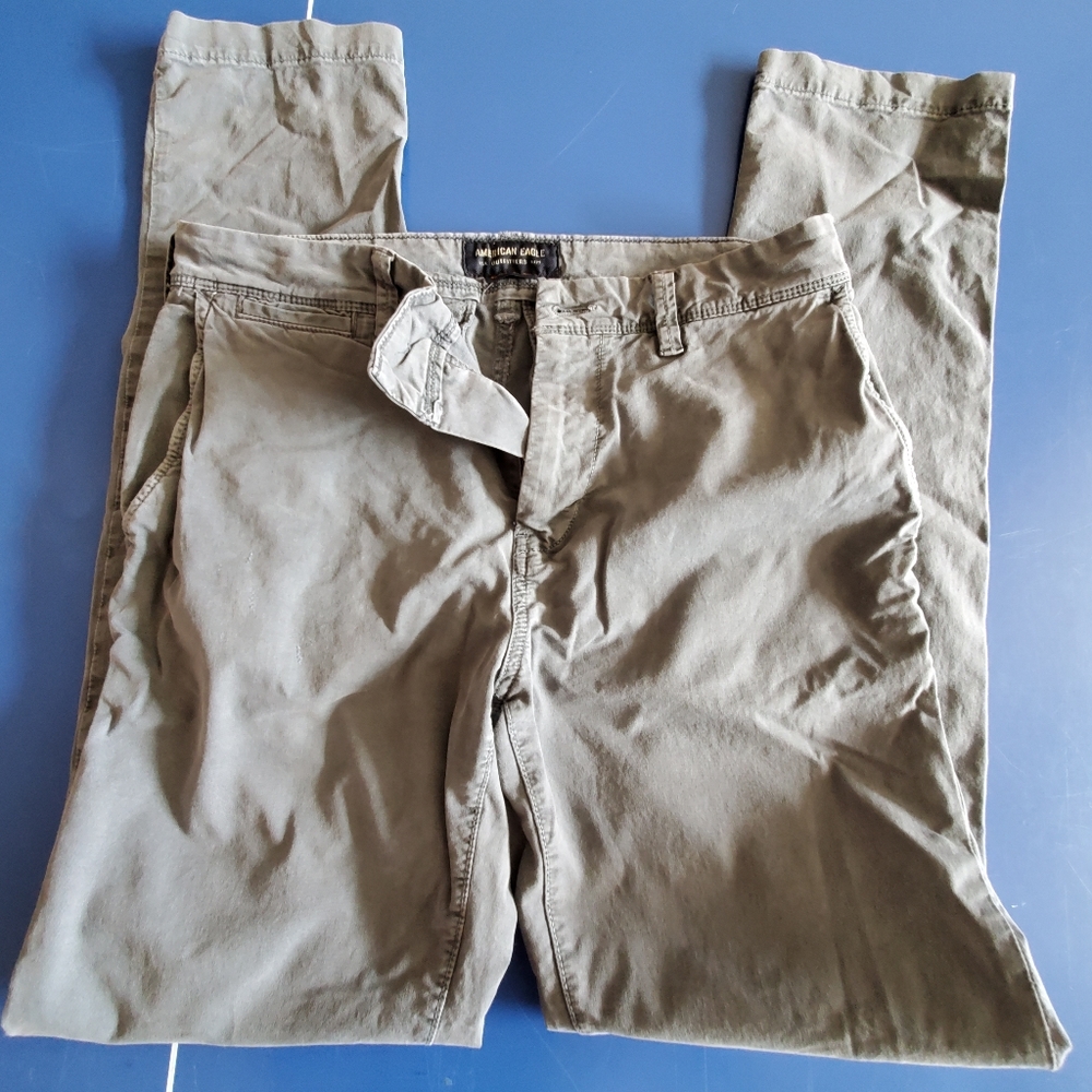 Steel Blue Slim Chinos 31x34 - American Eagle